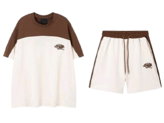 Chandal SynaWorld Crema y Marrón