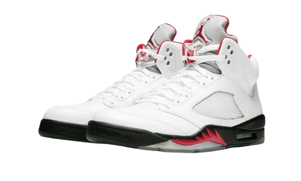 Jordan Retro 5 Blancas y Rojas