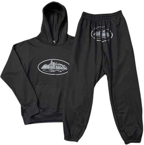 Chandal Corteiz Negro y Gris