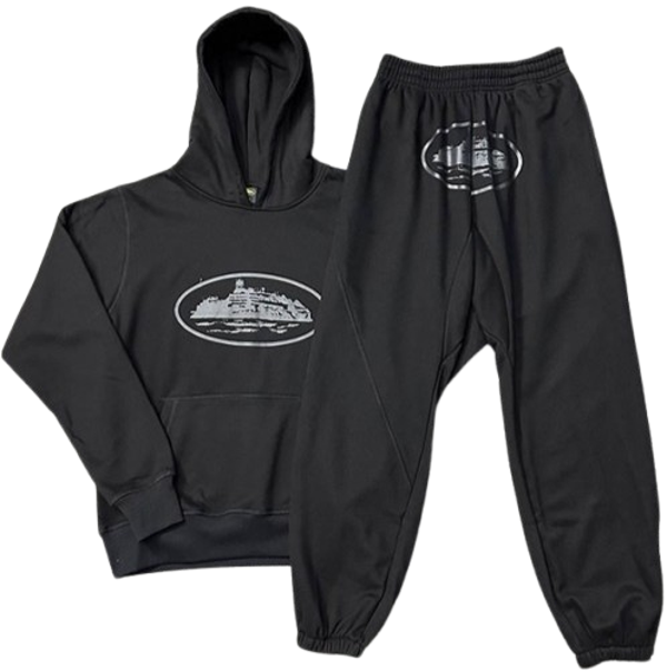 Chandal Corteiz Negro y Gris