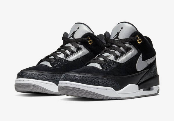 Jordan Retro 3 Negras y Grises