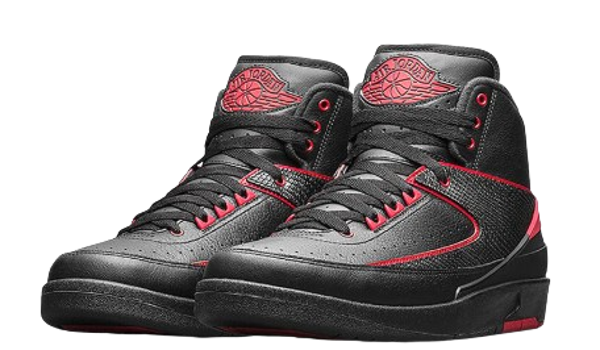 Jordan Retro 2 Negras y Rojas