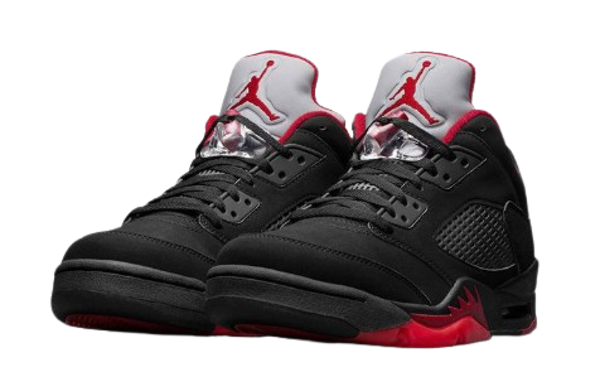 Jordan Retro 5 Negras y Rojas