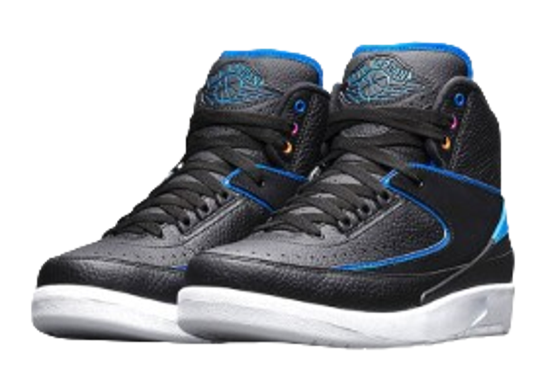 Jordan Retro 2 Negras Y Azules
