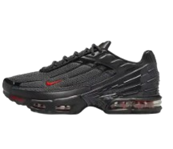 Nike Tn Grises Logo Rojo