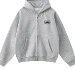 Chaqueta Corteiz Gris Logo Pequeño