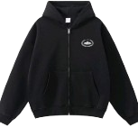Chaqueta Corteiz Negra Logo Pequeño