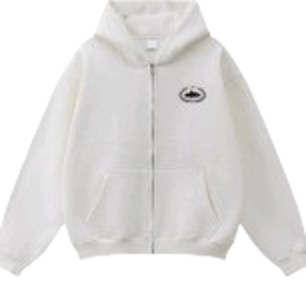 Chaqueta Blanca Corteiz Logo Pequeño