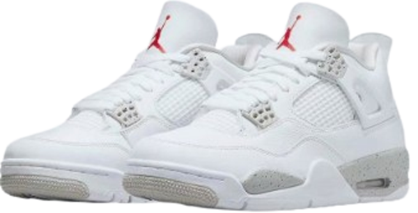 Jordan Retro 4 Blanca y Gris