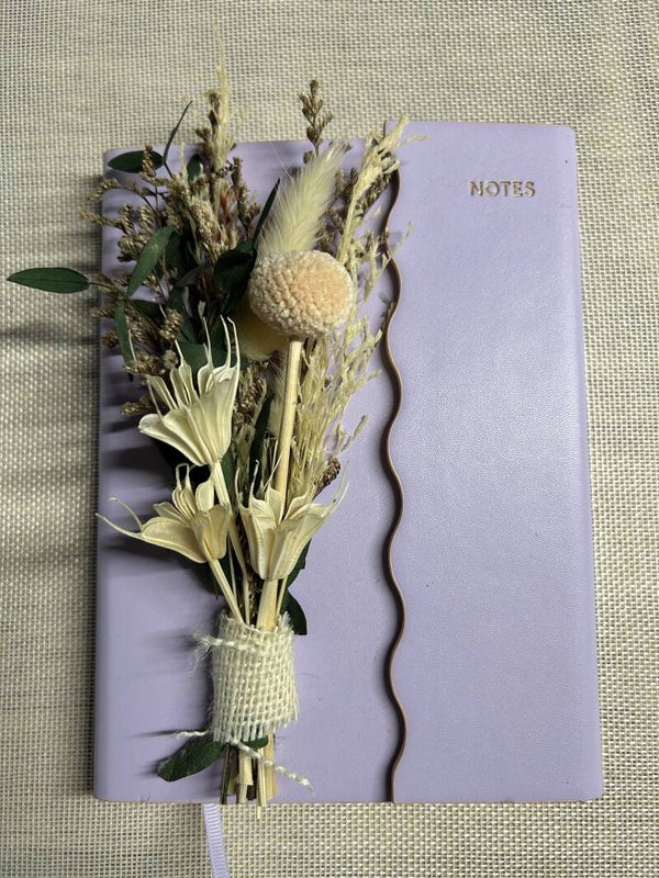 Dried flower journal