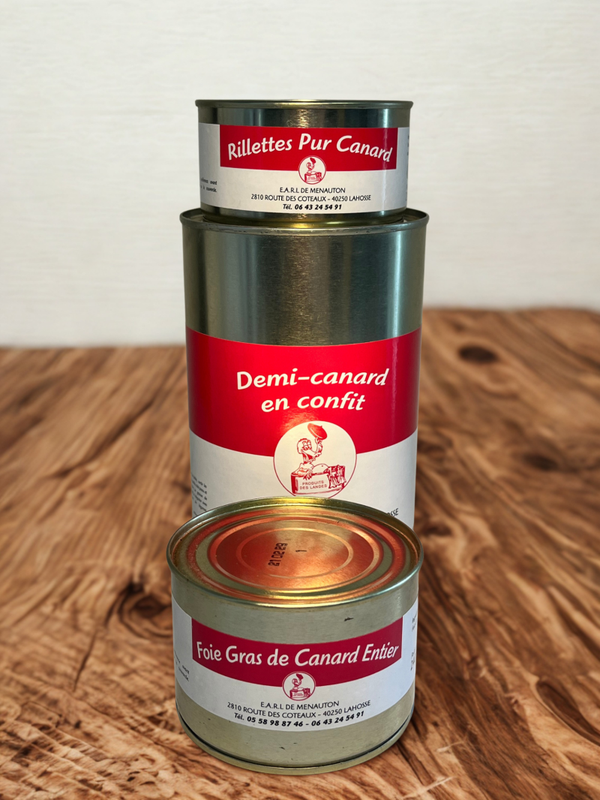 Demi canard avec Foie Gras