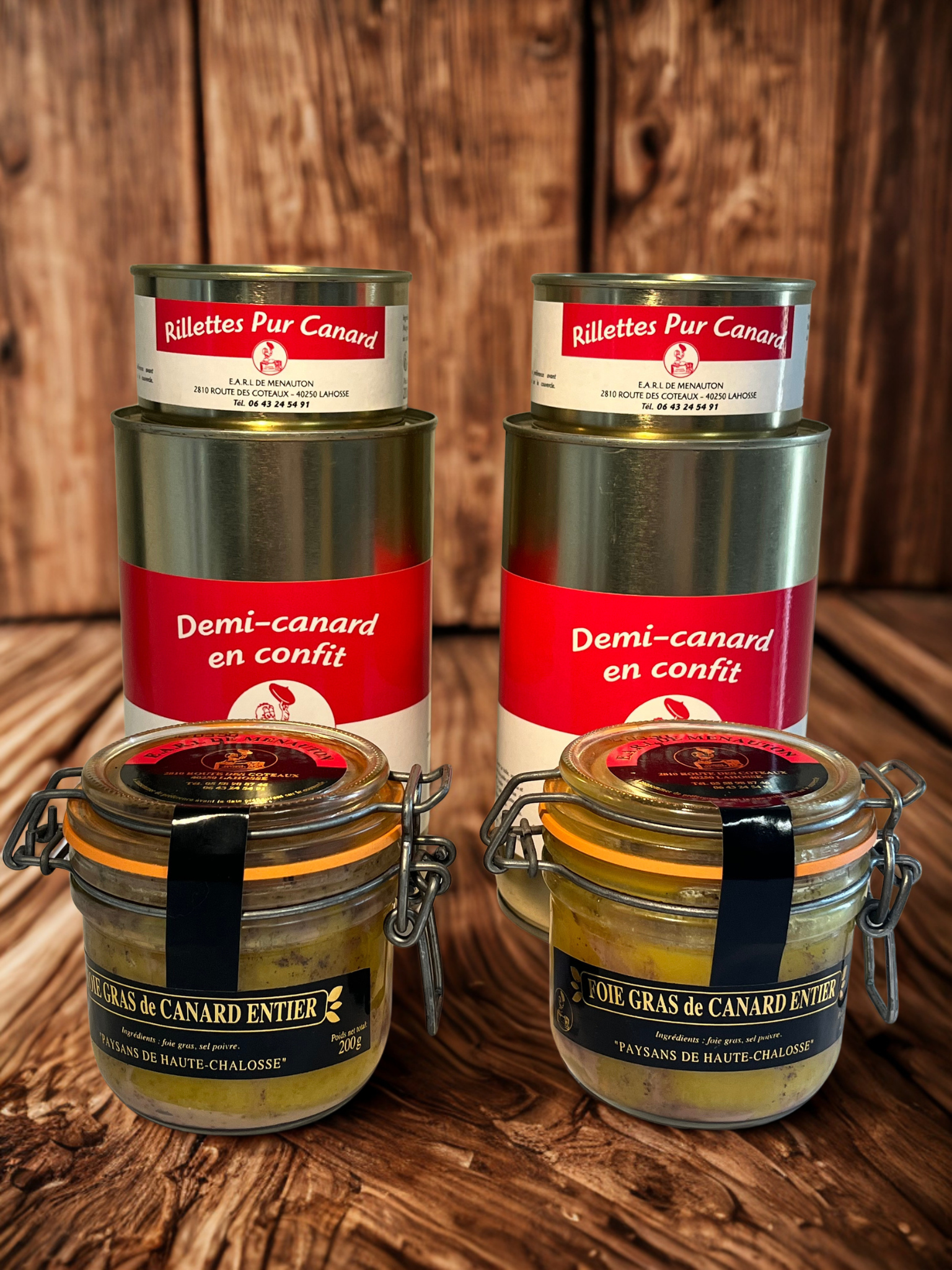 Canard complet avec Foie Gras - LOT N°1