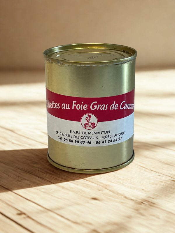 Rillette de canard au Foie Gras - 120gr