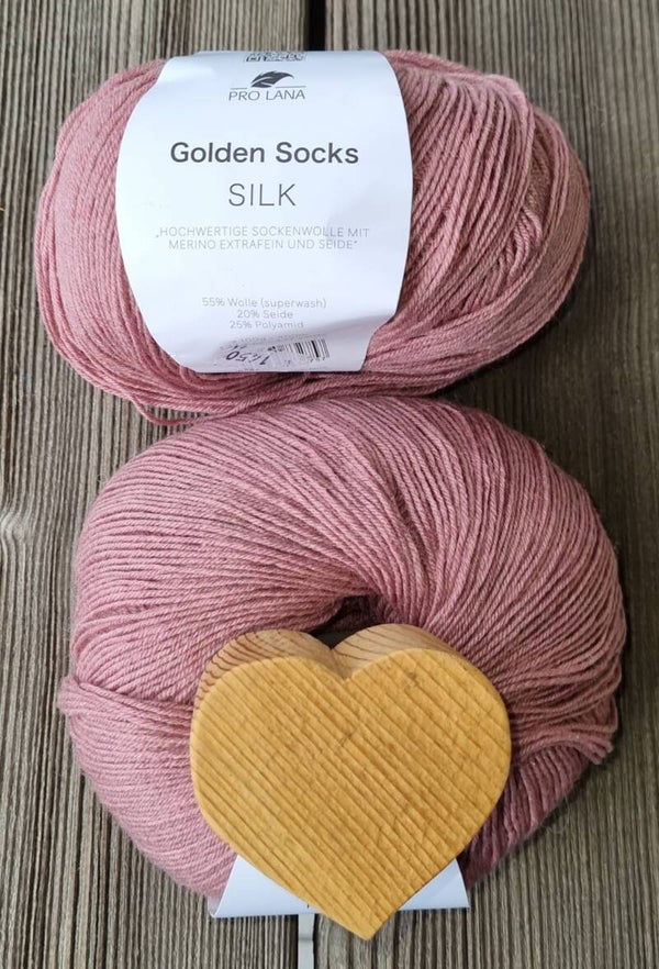 Golden Socks SILK 28 altrosa