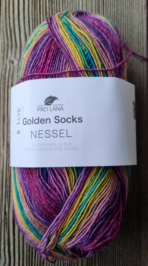 Nessel bunt/obergin 85