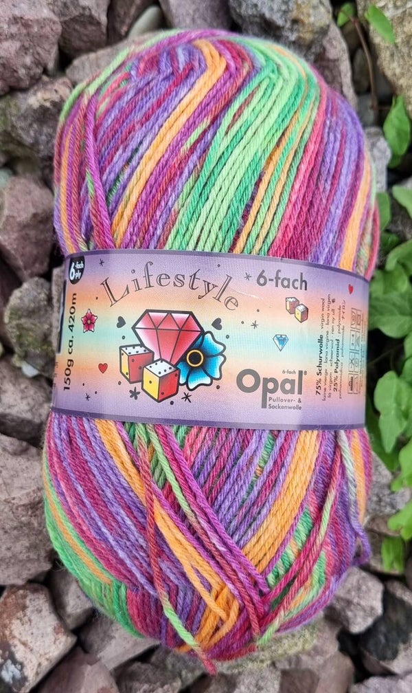 Opal Lifesstyle pink/grün 9874