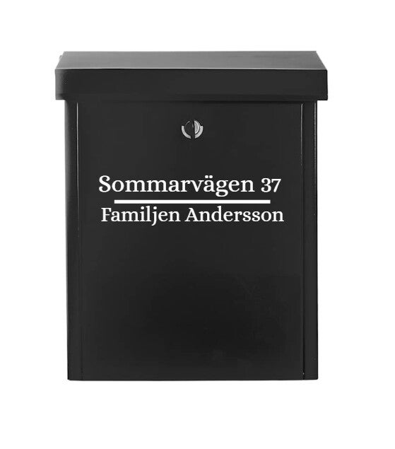 Brevlåda Dekal /Vinyl text