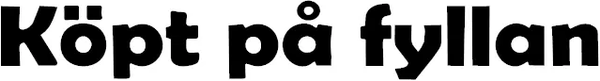 Köpt på fyllan Dekal