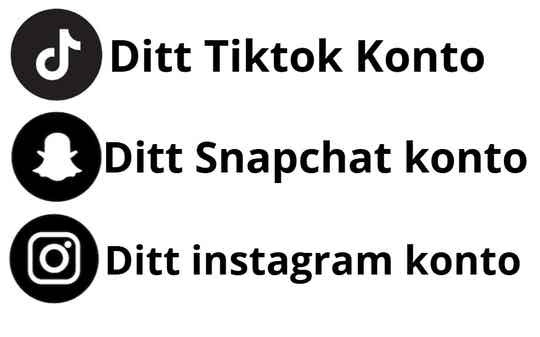 Skriv ditt konto Dekal