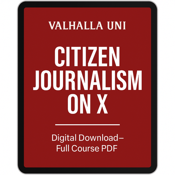 Citizen journalism on X