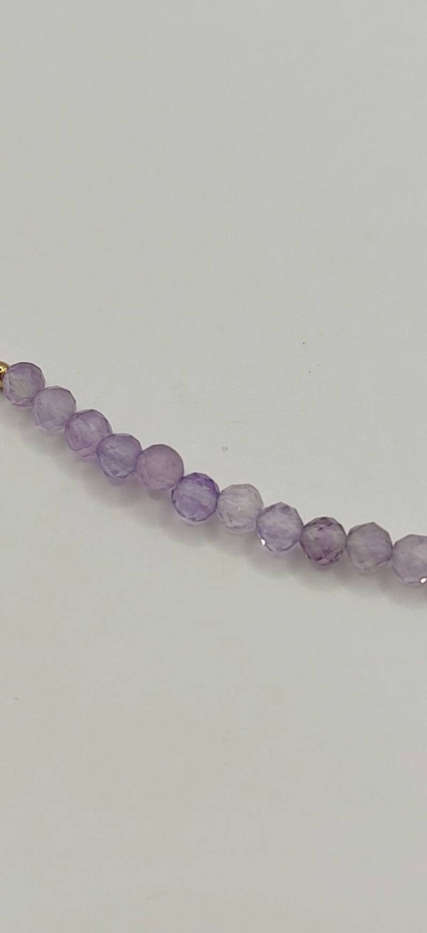 3 mm faceted Amethist   grade AA             per 10 stuks