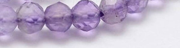 2mm faceted Amethist  grade AA    per 50 stuks