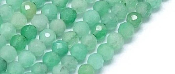 3 mm faceted Smaragd      per 10 stuks