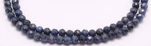3mm  *streng*  faceted Saffier  grade A