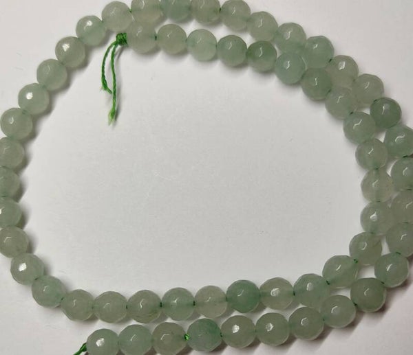 6mm *streng* faceted Aventurijn