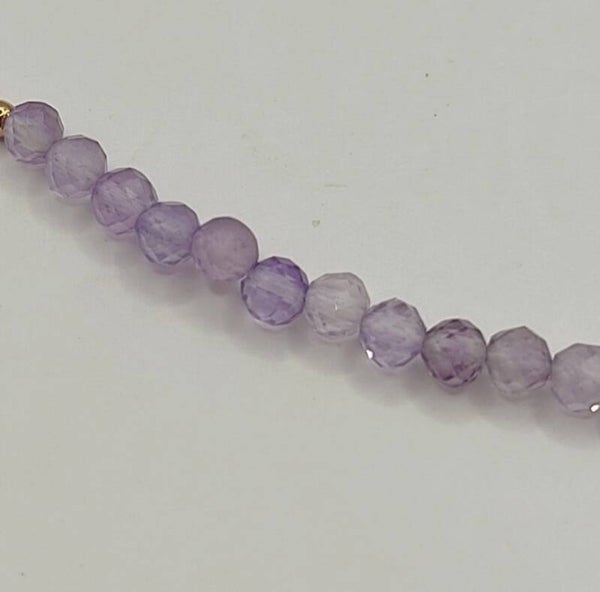 3mm  *streng* faceted Amethist   grade AA
