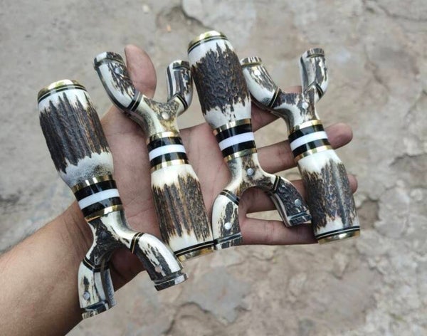 Custom antler flat band sets