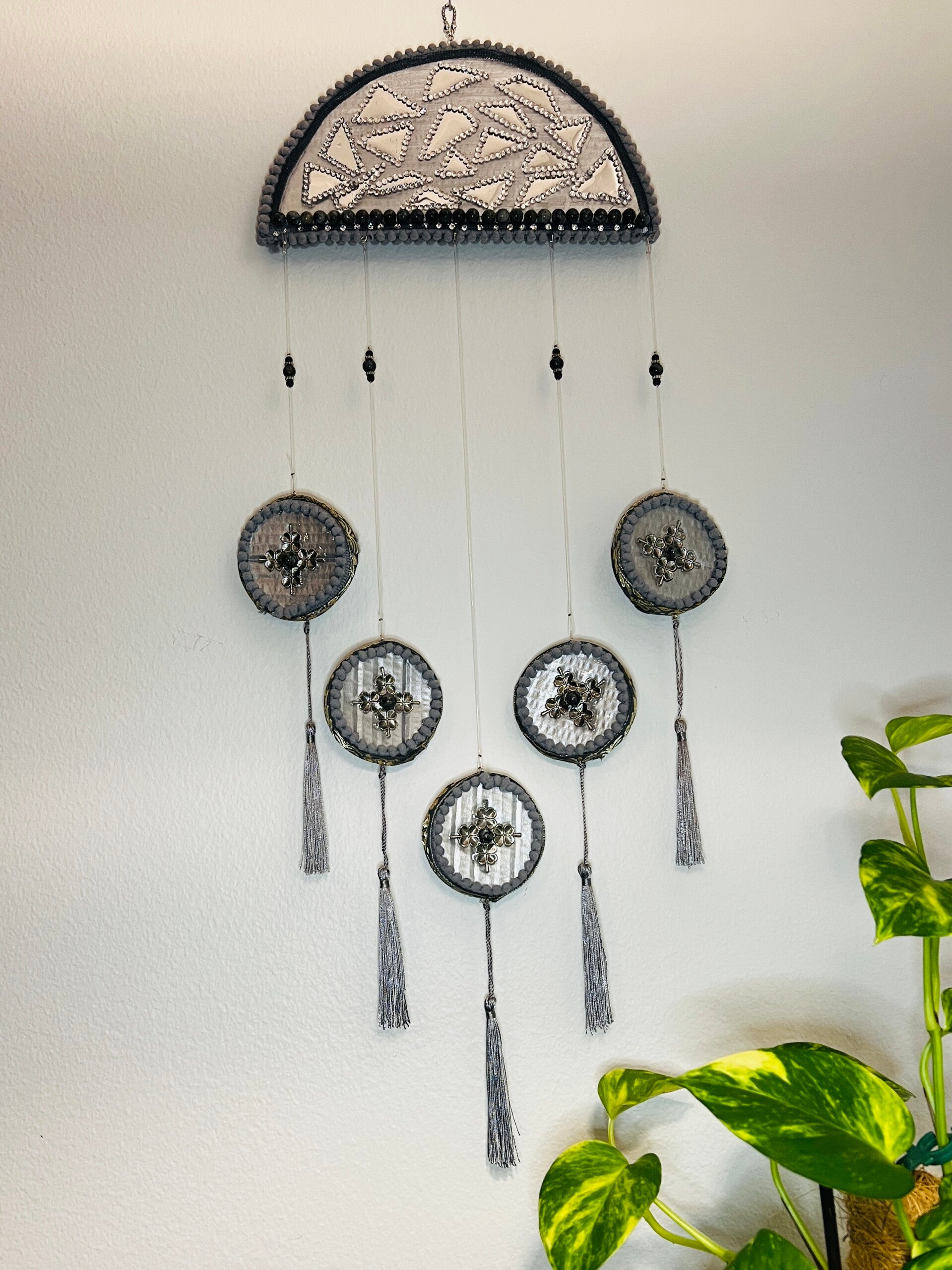 Handcrafted Boho Wall Hanging with Tassels