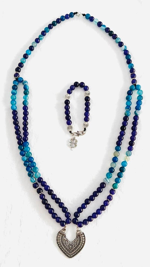 Sugilite Bracelet and Necklace