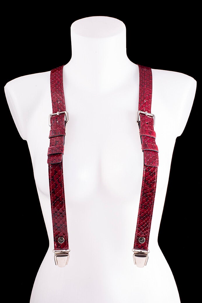 BRACES -Watersnake leather, diff. Colours