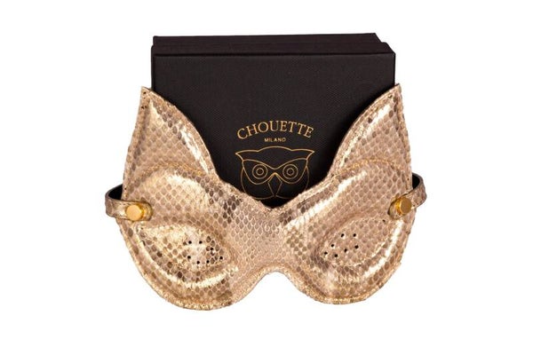MASK CAT - genuine Watersnake leather
