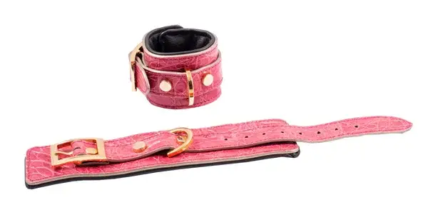 ANKLE CUFFS - genuine Crocodile leather - diff. COLOURS