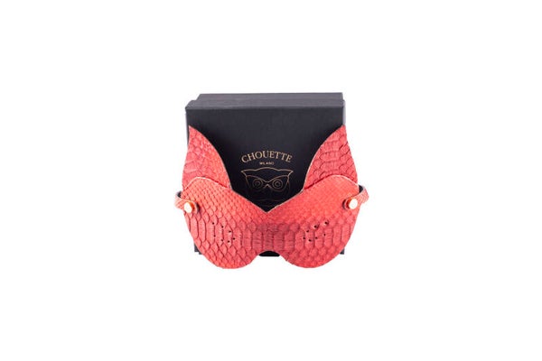 MASK CAT - genuine Python leather
