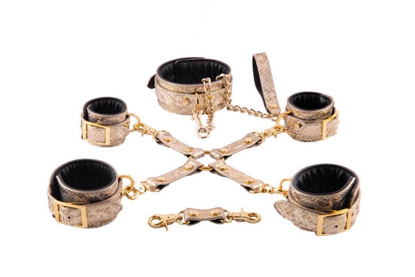 CUFFS SET - genuine Python leather