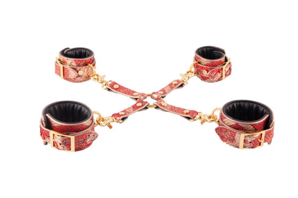 CUFFS SET - genuine Python leather