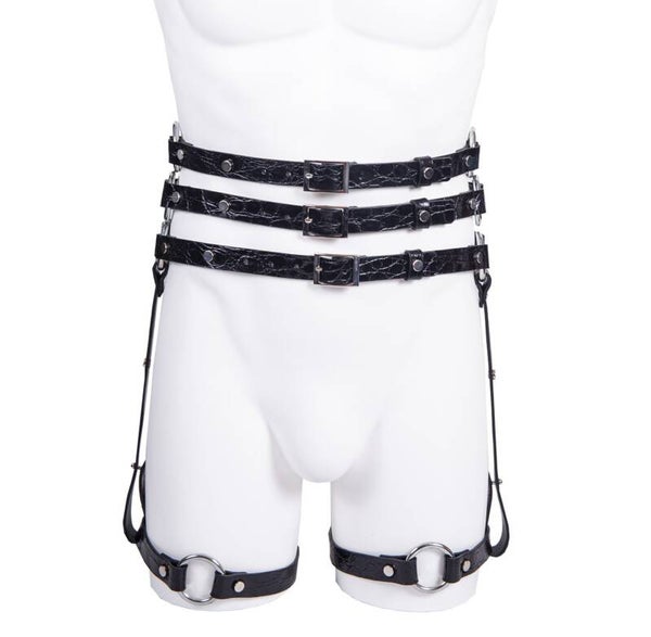 LEGS HARNESS - genuine Crocodile leather