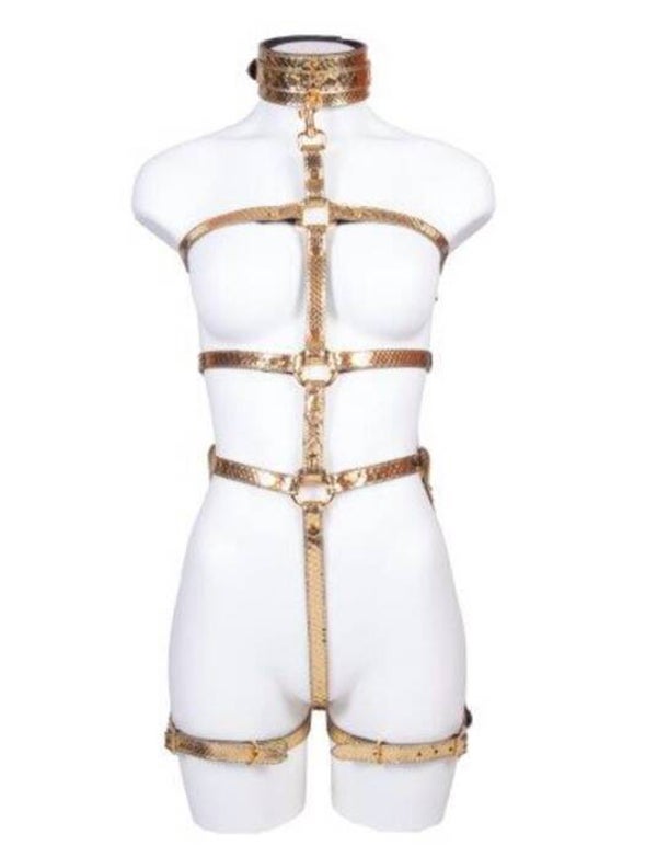 FULL HARNESS - genuine Python leather