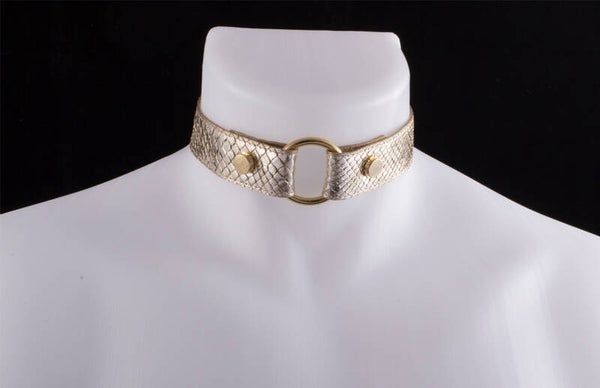 CHOCKER ZEUS - genuine Python leather