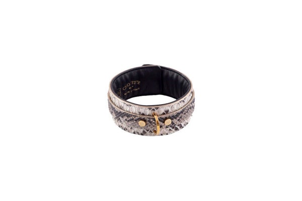 COLLAR - genuine Python leather