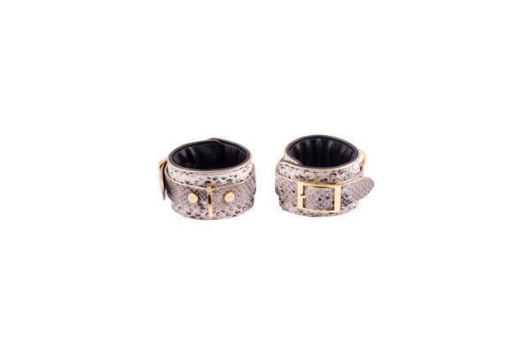 ANKLE CUFFS - genuine Python leather - diff. COLOURS