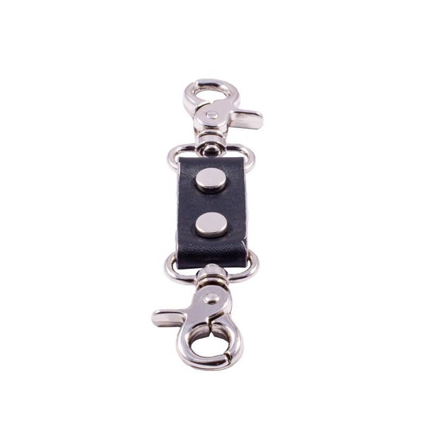 2 CARABINER CONNECTOR - genuine Shark leather