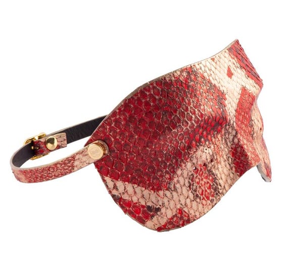 MASK ERIS - genuine Python leather