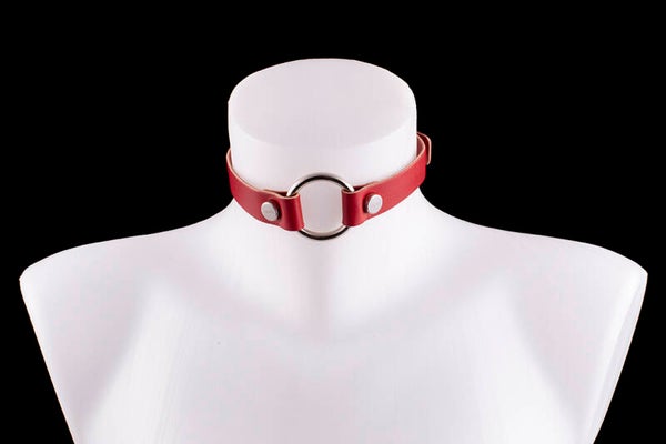 CHOCKER OLIMPIA - genuine leather