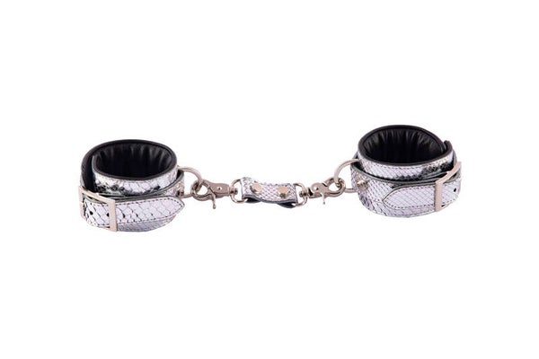 HANDCUFFS - genuine Python leather - diff. COLOURS