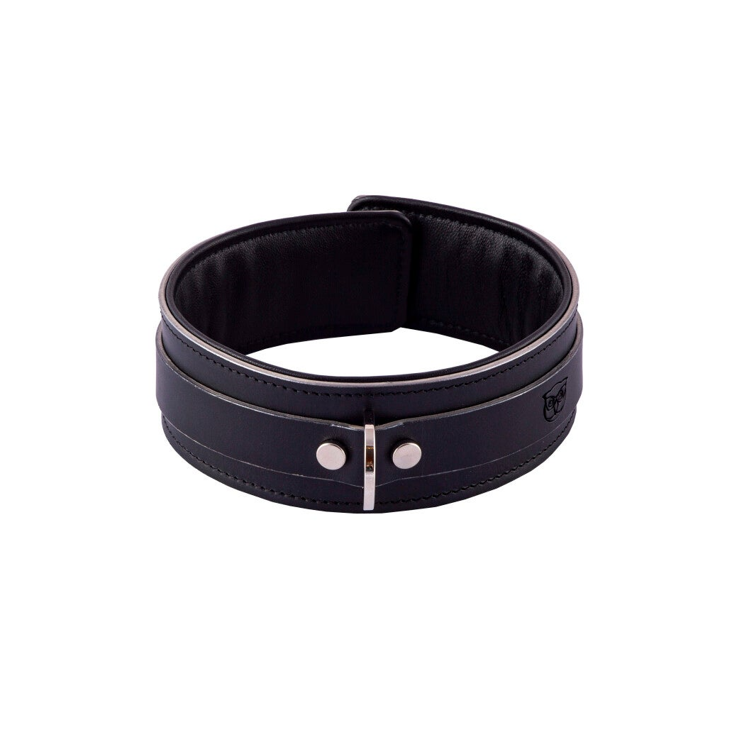 COLLAR - Leather, black