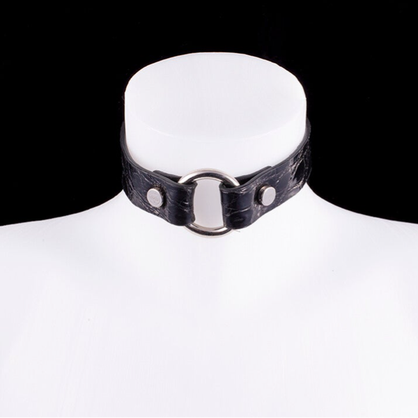 CHOCKER ZEUS - genuine Crocodile leather